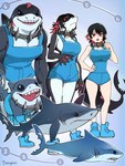 ai_generated_media_(subject) ambiguous_feral ambiguous_gender anthro biceps bite_taken black_eyes black_hair blue_body blue_clothing blue_overalls blue_scales blue_sneakers breasts clothed clothed_anthro clothed_female clothed_humanoid clothing collar countershading female female_anthro female_humanoid feral furgonomics group hair highlights_(coloring) light_body light_skin matching_outfits membrane_(anatomy) multi_teeth muscular muscular_anthro muscular_female no_sclera non-mammal_breasts notched_tail number overalls pupils red_eyes red_highlights scales shark_tail sharp_teeth snout tail teeth tongue tongue_out webbed_hands white_body white_countershading white_scales bongftah furry_scale italian_brainrot_animals marvel mihoyo zenless_zone_zero ellen_joe_(zzz) jeff_the_land_shark tralalero_tralala animal_humanoid fish fish_humanoid humanoid marine marine_humanoid shark shark_humanoid tailed_humanoid 2025 3:4 absurd_res character_request colored hi_res