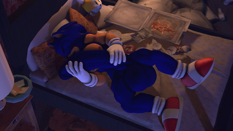 anthro balls bed big_balls big_muscles big_pecs big_penis bottle box container envelope furniture genitals holding_penis huge_balls huge_penis hugging_penis hyper hyper_balls hyper_genitalia hyper_penis lamp letter male muscular muscular_male night pecs penis pillow pizza_box sleeping solo trash angelic_endowment sega sonic_the_hedgehog_(series) miles_prower sonic_the_hedgehog eulipotyphlan hedgehog mammal 16:9 3d_(artwork) digital_media_(artwork) hi_res widescreen