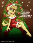 4_toes 5_fingers anthro barefoot black_nose breasts christmas_clothing christmas_dress christmas_headwear christmas_tree claws cleavage clothed clothing dress fangs feet female finger_claws fingers hat headgear headwear hindpaw holidays humanoid_hands open_mouth open_smile paws plant santa_hat sitting smile solo teeth text toe_claws toes tongue tree scottyartz christmas ray_fox ally_(ray_fox) bird_dog canid canine canis domestic_dog golden_retriever hunting_dog mammal retriever 2017 english_text url