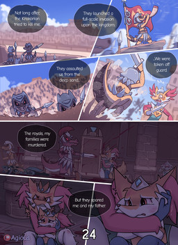 anthro battle blood blood_splatter bodily_fluids chair city city_background cityscape crown death dialogue fangs female fur furniture headgear horn looking_at_viewer melee_weapon nipples pillar polearm pool rock sand shaded_background spear sword teeth text throne throne_room thrusting violence wall_(structure) water weapon white_body white_fur agious nintendo pokemon veyneria_(agious) braixen canid canine cinderace delphox felid feline generation_4_pokemon generation_5_pokemon generation_6_pokemon generation_7_pokemon generation_8_pokemon krokorok krookodile legendary_pokemon lucario mammal pokemon_(species) 2025 comic digital_drawing_(artwork) digital_media_(artwork) english_text hi_res shaded