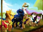 2012 amber_eyes apple_bloom_(mlp) applejack_(mlp) blonde_hair bow cloud cowboy_hat crown cuteskitty cutie_mark equine female fence freckles friendship_is_magic gold grass green_eyes hair hat horn horse mammal mountain mud multi-colored_hair my_little_pony necklace pink_hair pony princess_celestia_(mlp) princess_luna_(mlp) purple_hair rarity_(mlp) red_hair scarf sky sparkles sweetie_belle_(mlp) two_tone_hair unicorn winged_unicorn wings
Rating: Safe
Score: 12
User: 2DUK
Date: February 13, 2014