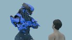 adoration anthro duo female male male/female nude_male karmanic_mizery halo_(series) microsoft xbox_game_studios alien human humanoid mammal sangheili 16:9 hi_res widescreen