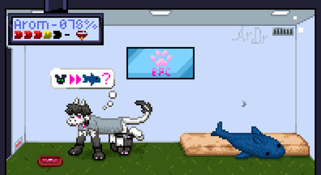 anthro bdsm bitchsuit bondage_gear bowl brainwashing clothing collar container contract gloves grass handwear horn inside male ownership paw_gloves paw_mitts pet_bed pet_bowl petplay plant plushie roleplay shark_plushie text trapped aromishedreamer ikea aromdreamer blahaj rushkos_(ardr-bpc) shaddy canid canine fox lagomorph leporid mammal rabbit digital_media_(artwork) hi_res pixel_(artwork) russian_description russian_text story story_in_description