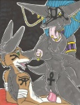 ankh anubian_jackal anubislaughed balls big_breasts big_clit breast_lick breasts canine cowgirl_position egyptian fangs female jackal jewelry licking long_ears lying male mammal nipple_piercing nipples nude on_back on_top penetration penis piercing pussy sex spread_legs spreading straight tongue tongue_out vaginal vaginal_penetration
Rating: Explicit
Score: 2
User: Anubislaughed
Date: October 07, 2013