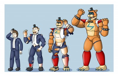 4_fingers 5_fingers anthro base_one_layout basic_sequence bodypaint border bottomwear bow_tie bracelet brown_body brown_skin clothed clothing colored_nails colored_toenails ear_piercing face_paint fangs featureless_crotch feet fingers footwear fully_clothed hat headgear headwear human_to_anthro jewelry linear_sequence machine male motion_lines nails one_row_layout open_mouth pants piercing shirt shocked shoes shoulder_pads simple_background smile solo species_transformation spiked_bracelet spikes suit tan_body tan_skin teeth three_frame_image three_frame_sequence tight_clothing toenails toes tongue top_hat topwear torn_clothing transformation transformation_sequence white_border regulartf five_nights_at_freddy's five_nights_at_freddy's:_security_breach scottgames steel_wool_studios glamrock_freddy animatronic bear human mammal robot 2021 digital_media_(artwork) sequence