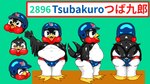 anthro baseball_(sport) beak biped black_body black_feathers bulge clothing detailed_bulge feathers kemono male mascot open_mouth slightly_chubby solo speedo sport swimwear white_body white_feathers momu9172 nippon_professional_baseball tokyo_yakult_swallows tsuba-kun tsubakuro avian bird hirundinid oscine pacific_swallow passerine swallow_(bird) 16:9 hi_res widescreen