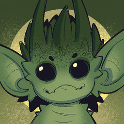 big_ears black_eyes circle_eyebrows eyebrows fangs front_view green_body green_ears looking_at_viewer male mouth_closed noseless round_eyes solo teeth conditional_dnp welwraith dungeons_and_dragons hasbro wizards_of_the_coast quasit_(dnd) 1:1 2025 bust_portrait digital_media_(artwork) icon portrait