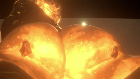 abs bacon big_breasts big_butt bouncing_breasts bouncing_butt breasts bubble_butt butt butt_jiggle close-up extreme_close-up featureless_breasts featureless_crotch female fire flaming_hair food food_fetish food_play foreshortening framed_by_legs fried_egg frying glowing glowing_body humor jiggling low_framerate meat not_furry orange_body pseudo_hair shaking_butt sizzling solo spread_legs spreading view_between_legs wide_hips ceno0 digital_extremes tencent warframe ember_(warframe) ember_heirloom_(warframe) biomechanical elemental_creature fire_creature humanoid warframe_(species) 16:9 3d_(artwork) 3d_animation animated digital_media_(artwork) lol_comments no_sound short_playtime video widescreen