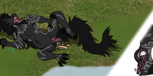 abdomen_markings ambiguous_gender amniotic_fluid animal_genitalia anthro baby belly belly_squish birth black_body black_claws black_mane black_tail bodily_fluids breath chest_markings claws cloaca cloaca_juice egg eyeless fangs feet female fetus flat_chested foot_markings genital_fluids genitals grass group hatching internal labor leg_markings live_birth lying lying_on_ground mane markings muscular muscular_female navel neck_markings on_ground on_side open_mouth pain panting photo_background plant pond pooling pregnant pregnant_anthro pregnant_female raised_leg sharp_teeth spread_legs spreading squish tail teeth tongue tongue_out uterus vaginal_birth water white_markings young haribunawa grundyr_(haribunawa) kalnyr_(haribunawa) thetir_(haribunawa) tolzir_(haribunawa) alien karo-amu hi_res photography_(artwork) signature daughter_(lore) mother_(lore) mother_and_child_(lore) mother_and_daughter_(lore) mother_and_son_(lore) parent_(lore) parent_and_child_(lore) parent_and_daughter_(lore) parent_and_son_(lore) sibling_(lore) son_(lore) triplets_(lore)