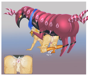 animal_genitalia animal_penis anthro anthro_on_feral anthro_penetrated anus backsack balls bestiality bodily_fluids close-up cum cum_drip cum_in_ass cum_inside cum_on_ground cum_on_penis dominant dominant_feral dripping duo equine_genitalia equine_penis feral feral_penetrating feral_penetrating_anthro gaping gaping_anus genital_fluids genitals interspecies male male/male moobs overweight overweight_anthro penetration penis pokephilia sex submissive submissive_anthro manguito_(artist) nintendo pokemon rye_owl_(character) avian bird equid equine generation_5_pokemon horse hybrid mammal owl pokemon_(species) scolipede absurd_res hi_res