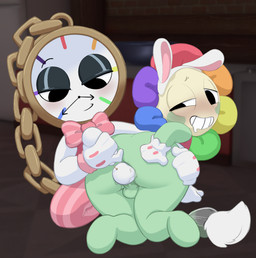 anal anal_bead_pull anal_beads anal_beads_in_ass anal_fluids anal_penetration balls bodily_fluids butt duo flower for_a_head genitals green_body humanoid_on_humanoid looking_back male male/male not_furry object_in_ass penetration plant sex sex_toy sex_toy_in_ass sex_toy_insertion smile four-pundo blushcrunch_studio dandy's_world dandy_(dandy's_world) dyle_timesly elemental_creature elemental_humanoid flora_fauna flower_creature flower_humanoid humanoid object_head plant_humanoid toon_(dandy's_world) 2026 digital_media_(artwork) hi_res