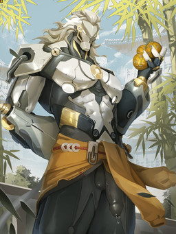 abs anthro ball balls bamboo baoding_balls biped bodily_fluids bottomwear bottomwear_aside claws clothed clothing clothing_aside cum cum_drip dripping erection finger_claws flaccid genital_fluids genitals hand_behind_back hands_behind_head holding_object humanoid_genitalia humanoid_penis loincloth loincloth_aside machine male mane metallic_body muscular muscular_anthro muscular_male nipples outside pecs penis precum scribbles shendyt shendyt_only silver_body solo standing tail topless topless_anthro topless_male vein veiny_penis wardrobe_malfunction white_mane octo_poosi mihoyo zenless_zone_zero banyue_(zenless_zone_zero) android felid mammal pantherine robot robot_anthro 2025 3:4 absurd_res digital_drawing_(artwork) digital_media_(artwork) hi_res