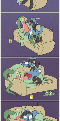 alcohol balls beverage beverage_can blue_briefs blue_clothing blue_underwear bodily_fluids border briefs briefs_only bubble clothed clothing drunk drunk_bubble furniture genital_fluids genitals green_briefs green_clothing green_underwear knot leaf leaf_tail male male/male on_sofa peeing_on_partner penis sitting sleeping sleeping_on_another sleeping_on_partner smile snot snot_bubble sofa sound_effects straddling_lap substance_intoxication tail topless underwear underwear_only urine urine_on_belly urine_on_chest urine_on_face watersports wetting whimper white_border argon_vile nintendo pokemon nogard electabuzz generation_1_pokemon generation_3_pokemon generation_4_pokemon grovyle pokemon_(species) riolu absurd_res hi_res