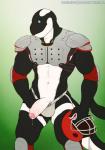 abs anthro armor biceps black_body black_skin black_tail blue_eyes bodily_fluids bottomwear clothed clothing elbow_pads football_player foreskin front_view genital_fluids genitals gradient_background headgear helmet holding_object humanoid_genitalia humanoid_penis jockstrap knee_pads looking_at_viewer male mostly_nude multicolored_body multicolored_skin multicolored_tail muscular muscular_anthro muscular_male navel partially_retracted_foreskin penis penis_poking_out precum simple_background solo sports_pads standing tail two_tone_body two_tone_skin two_tone_tail underwear vein veiny_penis white_body white_bottomwear white_clothing white_penis white_skin white_tail white_underwear spelunker_sal akamai cetacean dolphin mammal marine oceanic_dolphin orca toothed_whale 2019 digital_media_(artwork) hi_res portrait three-quarter_portrait