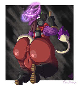 anthro anus balls big_balls big_butt big_penis border bulge bulge_from_behind bulge_through_clothing butt butt_focus clothing gas_mask genitals headgear headwear huge_balls huge_butt huge_penis huge_thighs male mask outside_border overalls penis puffy_anus scarf sweater thick_thighs topwear conditional_dnp ori-doggo nintendo pokemon team_fortress_2 valve valve_corporation pyro_(team_fortress_2) generation_2_pokemon pokemon_(species) smeargle absurd_res hi_res