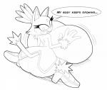 anthro big_breasts big_butt breast_expansion breasts butt butt_expansion expansion female huge_breasts hyper hyper_breasts solo text kojiro-brushard sega sonic_the_hedgehog_(series) blaze_the_cat domestic_cat felid feline felis mammal 2017 english_text monochrome