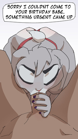 anthro anthro_penetrated bodily_fluids colored_nails cuckold duo faceless_character faceless_male fellatio female female_anthro female_on_human genital_fluids human_on_anthro human_penetrating human_penetrating_anthro infidelity interspecies makeup male male/female male_human male_on_anthro nails oral oral_penetration penetration penile precum sex simple_background text white_background snachsugar disney zootopia judy_hopps european_rabbit human lagomorph leporid mammal oryctolagus rabbit absurd_res english_text hi_res