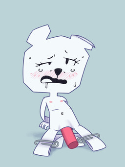 abdominal_bulge anthro blush blush_lines bodily_fluids eraser female flat_chested kneeling looking_pleasured navel nipples nude open_mouth paper paper_clip penetration solo sweat tongue white_body young young_anthro young_female young_penetrated toffee_(artist) cartoon_network the_amazing_world_of_gumball teri_(tawog) bear mammal paper_creature 2026 3:4 animated hi_res loop