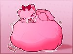 abdominal_bulge accessory anthro belly big_belly bodily_noises bow_(feature) bow_accessory bow_ribbon breath chibi cloud_emanata death digestion digestion_noises emanata fatal_vore female female_pred fluffy fluffy_tail fur hair_accessory hair_bow hair_ribbon huge_belly hyper hyper_belly jewelry lying necklace on_front open_mouth pink_body pink_eyes pink_fur resting_on_belly ribbons rumbling_stomach size_difference smaller_pred solo sound_effect_variant sound_effects suspended_by_belly suspension tail vore vowelless vowelless_sound_effect tachidomatte jewelpet sanrio sega sega_fave garnet_(jewelpet) domestic_cat felid feline felis mammal persian_cat 2022 digital_media_(artwork)