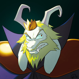 angry anthro beard blonde_hair clothed clothing crown facial_hair fur hair headgear horn male mature_anthro mature_male mustache solo teeth white_body white_fur gantzaistar undertale undertale_(series) asgore_dreemurr boss_monster_(undertale) bovid caprine mammal 1:1 2015 bust_portrait digital_media_(artwork) hi_res icon portrait