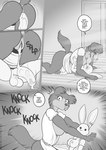2021 5_fingers after_sex anthro anus areola balls beastars big_balls big_breasts big_penis bodily_fluids breasts butt canid canine canis clothed clothing comic crossgender cum cum_in_pussy cum_inside cum_on_penis dialogue digital_media_(artwork) domestic_rabbit duo dwarf_rabbit english_text eyes_closed female fingers freckles_(artist) ftg_crossgender fti_crossgender genital_fluids genitals greyscale gynomorph gynomorph/female haru_(beastars) huge_penis humanoid_genitalia humanoid_penis intersex intersex/female juno_(beastars) lagomorph leporid mammal monochrome nipples offscreen_character onomatopoeia open_mouth oryctolagus penis pussy rabbit sound_effects speech_bubble text tongue tongue_out url wolf