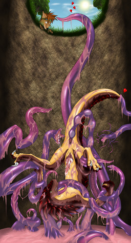 accessory anal anal_penetration animal_genitalia anthro anus athletic bdsm bodily_fluids bound captured cilia claws cloud cum cum_on_penis digitigrade dirt duo egg egg_from_ovipositor egg_in_ass egg_insertion erection fist forced genital_fluids genital_slit genitals goo_tentacles headband heart_symbol hole_(pit) looking_at_another looking_at_anus looking_at_self male male_focus nude oviposition peeping penetration penis rape red_body red_scales restrained ridged_penis scales sex sickle_claw sky slime snout solo_focus spines sun suspension tail tail_fetish tail_play tail_sex tentacle_cilia tentacle_grab tentacle_maw tentacle_mouth tentacle_rape tentacle_sex tentacles three-quarter_view toe_claws underground yellow_eyes redraptor16 red_(redraptor16) canid canine dinosaur dromaeosaurid mammal prehistoric_species reptile scalie theropod velociraptor digital_media_(artwork) hi_res