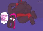 anthro anus balls bdsm blush bondage bondage_gear bound embarrassed genitals male nervous nude puffy_anus restraints rope rope_bondage solo submissive submissive_male suspension thick_thighs upside_down hoaxy deltarune undertale_(series) ralsei bovid caprine goat mammal absurd_res hi_res