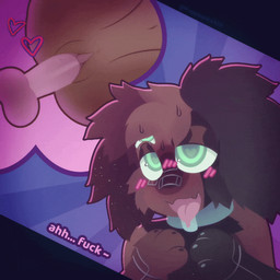 ahegao andromorph anthro balls blush bodily_fluids bouncing_balls bouncing_butt brown_body brown_fur butt duo fur genitals green_eyes intersex looking_pleasured penetration penile penile_penetration penis penis_in_vagina sex solo sweat thrusting tongue tongue_out vaginal vaginal_penetration vulva puppyspice420 aurel_(puppyspice420) canid canine canis dachshund domestic_dog hunting_dog mammal 2d_animation animated loop motion_tweening trans_(lore) trans_man_(lore)