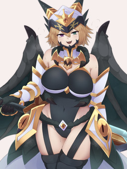 armor big_breasts blonde_hair breasts claws clothing female hair headgear helmet heterochromia legwear leotard melee_weapon membrane_(anatomy) membranous_wings monster_girl_(genre) solo sword thigh_highs unconvincing_armor weapon wings yonaga monster_girl_encyclopedia mythology dragon_alto-eris animal_humanoid dragon dragon_humanoid humanoid mythological_creature mythological_scalie scalie 2024 3:4 hi_res