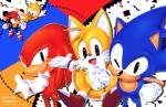 anthro blue_body blue_fur brown_eyes clothing crossed_arms fur gesture gloves group hand_gesture handwear looking_at_viewer male open_mouth red_body red_fur smile tongue v_sign yellow_body yellow_fur spudenski sega sonic_the_hedgehog_(series) knuckles_the_echidna mighty_the_armadillo miles_prower ray_the_flying_squirrel sonic_the_hedgehog armadillo canid canine echidna eulipotyphlan flying_squirrel fox hedgehog mammal monotreme rodent sciurid xenarthran hi_res