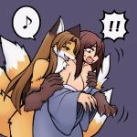 Rating: q
ID: 1921870
Date: 2019-07-03 16:47:46 -0400
Status: active
Score: 72
1:1 4_fingers anthro black_ears bodily_fluids breasts brown_eyes brown_hair canid canine clothing crying duo exclamation_point fangs featureless_breasts female fingers fox fur gloves_(marking) gown hair half-closed_eyes hikagenootimsya human human_on_anthro humanoid inner_ear_fluff interspecies mammal markings multi_tail musical_note musical_symbol narrowed_eyes orange_body orange_fur simple_background snout species_transformation symbol tail tears teeth transformation tuft undressing white_body white_fur post #1921870