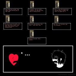 ambiguous_gender black_background ellipsis group humor open_mouth scared simple_background text text_box trio yashak deltarune undertale_(series) kris_dreemurr pink_(deltarune) soul_(deltarune) animal_humanoid cat_humanoid felid felid_humanoid feline feline_humanoid human humanoid mammal mammal_humanoid soul_(undertale) 1:1 english_text hi_res meme mixed_media watermark nonbinary_(lore)