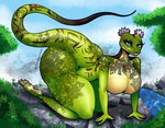 anthro big_breasts big_butt breasts butt curvy_figure female grey_body solo tail thick_thighs voluptuous irc_(artist) dreamworks kung_fu_panda master_viper reptile scalie snake viper absurd_res hi_res