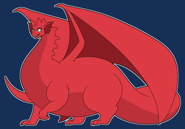 4_toes feet female feral open_mouth red_body red_tail red_wings sharp_teeth solo tail teal_eyes teeth toes walking wings ginny_the_fat_bear mythology dragon mythological_creature mythological_scalie scalie alpha_channel hi_res