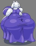 anthro belly big_belly big_breasts big_butt breasts butt clothing elderly female highlights_(coloring) huge_belly huge_breasts huge_butt looking_away mature_female obese obese_female overweight overweight_female rear_view robe solo volfenf undertale undertale_(series) toriel bovid caprine goat mammal monster 2024 colored digital_drawing_(artwork) digital_media_(artwork) full-length_portrait hi_res portrait shaded