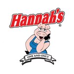 anthro breasts button_(fastener) clothing eyelashes female logo looking_at_viewer open_mouth overalls_only slogan smile solo text topwear trademark unknown_artist hannah's_red_hot_sausage hannah_(hannah's) domestic_pig mammal suid suine sus_(pig) 1:1 digital_media_(artwork)