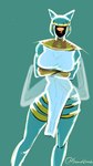 1_eye anthro arm_under_breasts blue_body blue_fur blue_hair clothing egyptian egyptian_clothing eye_of_horus female fur green_body green_fur green_hair hair pose solo someuser2 wide_hips unknown_artist cthulhu_mythos h._p._lovecraft sucker_for_love nyanlathotep_(sucker_for_love) animal_humanoid cat_humanoid deity domestic_cat eldritch_being eldritch_humanoid felid felid_humanoid feline feline_humanoid felis humanoid mammal mammal_humanoid 9:16 pinup