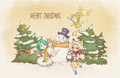 angel_outfit anthro black_ear_tips blonde_hair boots bottomless bow_ribbon brown_hair christmas_tree_topper clothed clothing dipstick_ears dress ear_markings evergreen_tree eyewear feathered_wings feathers female floating footwear fur gloves green_eyes green_hair group hair halo handwear hat headgear headwear hiding holding_object holiday_message holidays hood inner_ear_fluff making_snowman male markings merry_christmas monocle multicolored_body multicolored_ears multicolored_fur onesie open_mouth orange_eyes oversized_sleeves pine_tree plant pouch_(clothing) purple_hair scarf shoes shrub smile snow snow_on_trees snowman spots spotted_body spotted_fur sweater text top_hat topwear tree tuft two_tone_body two_tone_fur white_body white_clothing white_dress white_fur wings yellow_body yellow_clothing yellow_fur young t_kub caravan_stories christmas garad isaiah_wyahl jarilo_(caravan_stories) waugogo dwarf felid feline gessy humanoid mammal serval 2021 english_text hi_res