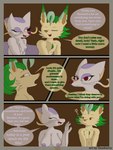 3:4 absurd_res anthro anthrofied areola bodily_fluids breasts canid canine comic dialogue digital_drawing_(artwork) digital_media_(artwork) duo eeveelution english_text female flamberry_(artist) fur generation_4_pokemon generation_5_pokemon green_hair hair hi_res ibispaint_(artwork) leaf leafeon lyennan_venizee_flare_(flamberry) mae_lin_shun male male/female mammal mature_anthro mature_female medium_breasts mienshao mustelid musteline nintendo nipples nude open_mouth pokemon pokemon_(species) pokemorph purple_areola purple_nipples red_eyes simple_background smile text