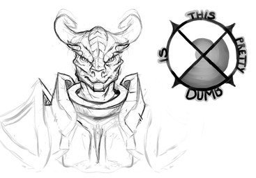 2_horns ambiguous_gender anthro armor eyebrow_spikes facial_spikes front_view head_horn horn looking_at_viewer mouth_closed pupils simple_background slit_pupils solo spikes spikes_(anatomy) text white_background deriaz microsoft the_elder_scrolls argonian scalie 2013 bust_portrait digital_drawing_(artwork) digital_media_(artwork) english_text greyscale monochrome paint_tool_sai_(artwork) portrait sketch
