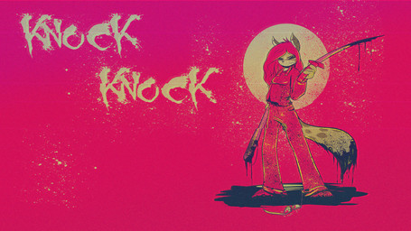 anthro baseball_bat bat_(object) blood bodily_fluids clothing female gore hair katana melee_weapon moon pink_background simple_background solo sweater sword text topwear weapon ratcha hotline_miami felid leopard mammal pantherine 16:9 chromatic_aberration digital_media_(artwork) english_text hi_res monochrome wallpaper widescreen