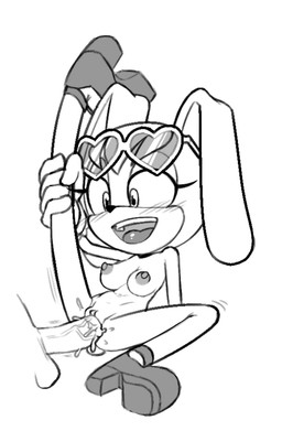 anthro big_breasts big_penis blush breasts custard_the_bunny deep_penetration duo erect_nipples eyelashes eyewear faceless_character faceless_male female genitals glasses happy happy_sex heart_glasses male male/female nipples nude open_mouth penetration penis platform_footwear raised_leg sex size_difference spread_legs spreading vein veiny_penis 4chan_anon sega sonic_the_hedgehog_(series) fan_character human lagomorph leporid mammal rabbit monochrome