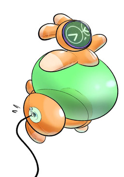 >_< ambiguous_gender anthro biped eyes_closed eyewear floating glasses green_body hose hose_inflation inflatable inflation latex long_ears monotone_tail multicolored_body nozzle nozzle_(valve) nozzle_on_hip orange_body orange_tail round_glasses screen screen_face short_arms short_tail simple_background small_tail solo tail three-quarter_view translucent translucent_body two_tone_body white_background blownuppooltoy animate_inanimate lagomorph leporid living_inflatable mammal rabbit hi_res