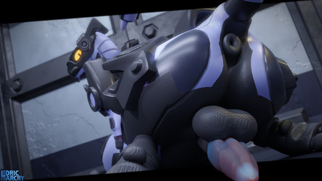 3_toes anus butt concrete_wall equine_anus feet genitals kneeling latex latex_body latex_skin looking_at_viewer looking_back looking_from_below male metal_skin orange_eyes penis presenting presenting_anus presenting_balls presenting_hindquarters solo tail tapering_penis toes wall_(structure) edricmarcry misek_(edricmarcry) synth_(vader-san) synthtaur taur 16:9 2025 3d_(artwork) digital_media_(artwork) hi_res watermark widescreen