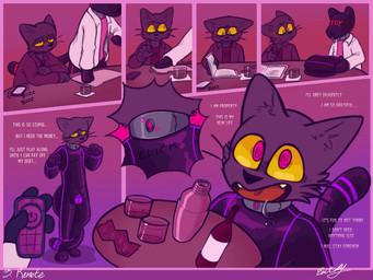 alcohol anthro beverage clothing collar condom container cup drinking_glass drone glass glass_container glass_cup group latex latex_clothing latex_skinsuit male mind_control null_bulge sexual_barrier_device skinsuit suit_and_tie tight_clothing transformation fuggoff hypnovember ambiguous_species domestic_cat felid feline felis mammal