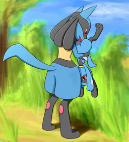 2014 3_fingers 3_toes 69 ambiguous_gender anthro anus back_turned barefoot blush butt canine carrying cunnilingus dancingchar duo female fur grasp hi_res holding looking_down lucario mammal nintendo nude oral oral_sex outside pawpads paws pokémon pussy riolu sex sharp_teeth size_difference spikes standing sweat teeth tongue tongue_out upside_down vaginal video_games
Rating: Explicit
Score: 6
User: forkU
Date: April 12, 2014