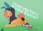 anus bodily_fluids clear_urine easter_egg egg egg_in_feces eyes_closed feces female feral genital_fluids genitals hair holidays oviposition perineum pink_hair pooping pussy scatplay solo tongue tongue_out urine watersports nubsy easter friendship_is_magic hasbro my_little_pony fluttershy_(mlp) equid equine horse mammal pony