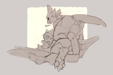3_toes 4_ears animal_genitalia animal_penis anthro anus balls barefoot big_anus big_balls big_butt big_knot big_penis biped black_eyes black_sclera butt canine_genitalia canine_penis cheek_tuft claws digitigrade dominant dominant_anthro dominant_male duo erection facial_tuft feathered_wings feathers feet fingers foot_focus foreplay from_behind_position fur genitals hair huge_anus huge_balls huge_butt huge_penis hyper hyper_anus hyper_genitalia hyper_penis imminent_anal imminent_sex knot looking_at_genitalia looking_at_penis looking_back looking_down looking_down_at_partner lying male male/male male_on_bottom male_on_top mounting multi_ear nude on_bottom on_side on_top open_mouth pawpads paws penile penis penis_against_anus penis_backwards puffy_anus raised_tail rubbing rubbing_penis sex simple_background smile smug submissive submissive_anthro submissive_male surprised tail teeth text thick_penis thick_thighs toes tuft tufted_fur vein veiny_penis white_background wide_hips winged_arms wings annoy fyr_(fenrir784) ravi_(annoy) avali avian bird 3:2 digital_media_(artwork) english_text greyscale hi_res monochrome sketch