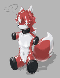 4_missing_limbs ambiguous_gender amputee anthro biped black_collar clothing collar disability duo fur latex latex_clothing latex_skinsuit missing_all_arms missing_all_legs missing_all_limbs missing_arm missing_leg missing_limb nullo object_in_urethra penetration perineal_urethrostomy plug_(sex_toy) quadruple_amputee red_body red_fur sex_toy skinsuit slim_anthro solo_focus submissive submissive_anthro tight_clothing urethral urethral_penetration urethral_plug white_body white_fur iniratua canid canine fox mammal 2025 hi_res