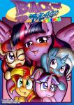 2017 anibaruthecat blush comic cover cover_art cover_page digital_media_(artwork) equestria_girls equid equine eyewear female feral friendship_is_magic glasses group hasbro hi_res horn mammal moondancer_(mlp) my_little_pony mythological_creature mythological_equine mythology one_eye_closed open_mouth starlight_glimmer_(mlp) sunset_shimmer_(eg) trixie_(mlp) twilight_sparkle_(mlp) unicorn winged_unicorn wings young young_feral